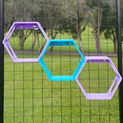 Hexagon Lounging Shelf - Modular Wall System for Rats