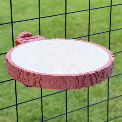 Wooden Log Shelf